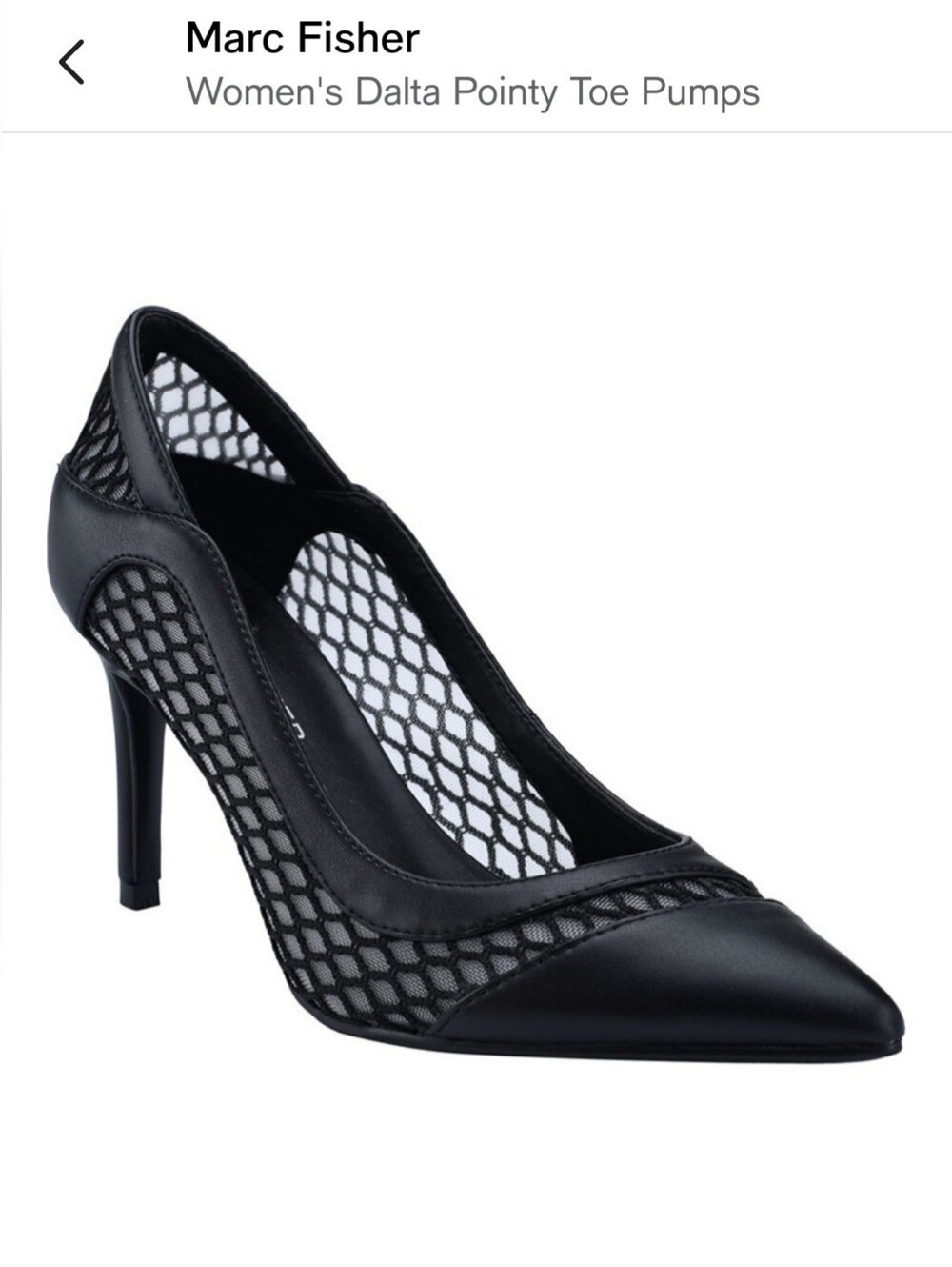Marc Fisher Fishnet Heels